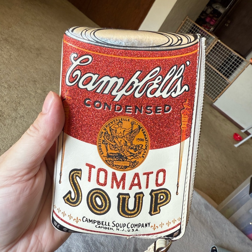 Coach tomato soup Leather Wristlet